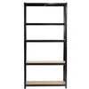 Extralink Lentyna metalinis sandėlis 180x90x40 juoda