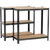 Extralink Lentyna metalinis sandėlis 180x90x40 juoda