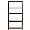 Extralink Lentyna metalinis sandėlis 180x90x40 juoda