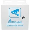 Šakotuvas Extralink Minos | Lauko PoE komutatorius | 8x RJ45 1000Mb/s PoE, 2x SFP, 200W, L2, aktyvus aušinimas