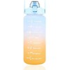 Gertuvė Extralink Motivational Vanduo Bottle, 2000ml Sports Vanduo Bottle, Mėlyna-Oranžinis, BUT-993