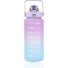 Gertuvė Extralink Motivational Bottle, Vanduo Bottle, 2000ml, Violetinė-Mėlyna, BUT-992