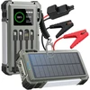 „Extralink“ saulės energija varomas išorinis akumuliatorius, 12000 mAh, užvedimo užvedimo įtaisas, 1500 A, žibintuvėlis