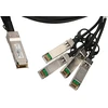 Šakotuvas Extralink QSFP+ DAC | QSFP+ kabelis | DAC, 40Gbps iki 4x 10Gbps 3m, 30AWG