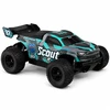 EXTRALINK RC SC10 remote-controlled car 1/10 brushless 4WD extreme truck mėlynas