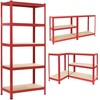 Extralink Lentyna magazynowy metalowy 180x90x40 raudona