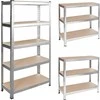 Extralink REGAŁ MAGAZYNOWY METALOWY Sidabrinis 150X75X35CM