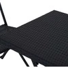 Extralink Small Juodas Forest Garden Furniture Set, Two Chairs + Juodas Table lauko baldų komplektas Juoda