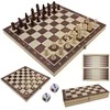 EXTRALINK TOYS DREWNIANE SZACHY 3W1 WARCABY + SZACHY+ TRYKTRAK