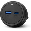GONEO POWER TRACK ADAPTER USB + USB-C JUODA