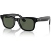 Išmanieji akiniai RayBan Meta Wayfarer, juodi rėmeliai ir žali lęšiai