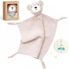 Momcozy medvilninis meškiukas kūdikiams, rožinė