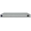 Šakotuvas „UBIQUITI PRO HD 24 POE“ PROFESIONALIOS LYGIO, 3 SLUOKSNIO „ETHERLIGHTING®“ KOMUTATORIUS SU (2) 10 GBE POE++, (22) 2,5 GBE POE++ IR (4) 10G SFP+ PRIEVADAIS. BENDRA POE GALIOS GALIMA 600 W.