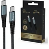 Extralink Smart Life 60W, USB-C - USB-C 120cm, PVC, 5V 2.4A/3A, pilka
