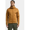 Didriksons vyriškas techninis flisinis džemperis su gobtuvu FIELD USX FULL-ZIP - Spice Brown (Išankstinis užsakymas)