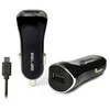 Beline ad. sam. 1xUSB + microUSB 1A juoda/juodas
