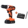 Kinway Akumuliatorinis gręžtuvas KWCD1703-20, 20V, 1x1.3Ah
