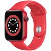 Išmanusis laikrodis Apple Watch Series 6, GPS, 44mm Raudonos spalvos aliuminio korpusas su raudonu sportiniu dirželiu