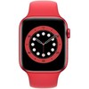 Išmanusis laikrodis Apple Watch Series 6, GPS, 44mm Raudonos spalvos aliuminio korpusas su raudonu sportiniu dirželiu