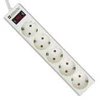 DEFENDER Surge protector for 5 sockets, cable 3.0m. with grounded connection and safety switch, Schuko - C13, ES3, 99482