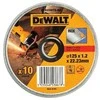 DEWALT TARCZA DO CIĘCIA METALU 125 x 1,2 x 22,2mm 10sztuk INOX