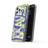 Dėklas Mėlyna DIESEL SNAP CASE CLEAR AOP FW20 IPHONE 12 PRO MAX Mėlynas/NEON LIME