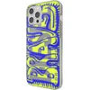 Dėklas Mėlyna DIESEL SNAP CASE CLEAR AOP FW20 IPHONE 12 PRO MAX Mėlynas/NEON LIME