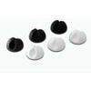 DIGITUS Cable holder set, self- adhesive, Plastic, D. 30mm, high: 20mm, 6 Pcs/set, juodas + baltas, DB-770917-000-M