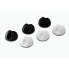 DIGITUS Cable holder set, self- adhesive, Plastic, D. 30mm, high: 20mm, 6 Pcs/set, juodas + baltas, DB-770917-000-M