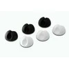 DIGITUS Cable holder set, self- adhesive, Plastic, D. 30mm, high: 20mm, 6 Pcs/set, juodas + baltas, DB-770917-000-M