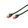DIGITUS UTP LAN cable, patch 6 cat, 3.0m, žalias, 2xRJ45, DK-1614-030/G