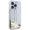 Dėklas GUESS GUHCP15LLFCSEGT IPHONE 15 PRO 6.1 "SKAIDRUS KIETAS DĖLĖLIS SKYSTOS BLIGAUS AUKSO JUOSTOS