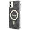 Dėklas GUESS GUHMN61H4STK IPHONE 11 6.1 "Juodas/Juodas HARDCASE 4G MAGSAFE