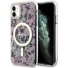 Dėklas GUESS GUHMN61HCFWSP IPHONE 11 / XR 6.1 "Rožinis / Rožinis HARDCASE FLOWER MAGSAFE
