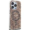 Dėklas GUESS GUHMP15LHGCUSTGW IPHONE 15 PRO 6.1 "RUDAS / RUDAS KIETAS DĖLIS IML GCUBE MAGSAFE