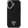 Guess Grained Triangle MagSafe case Apple iPhone 16 – dėklas telefonui juodos spalvos