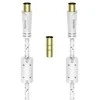 Hama antena cable 120dB baltas 3m