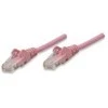 INTELLINET UTP LAN cable, patch, 0.5m, pink, 2xRJ45, 453059