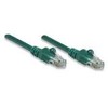 INTELLINET UTP LAN cable, patch, 0.5m, žalias, 2xRJ45, 329477, 325912, 318167