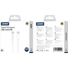 JELLICO kabelis B1 USB-C - USB-C PD 60W 1M Baltas