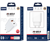 JELLICO sieninis įkroviklis C9 PD 20W 1xUSB-C + 1xUSB QC3.0 Baltas