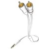 Verschiedene In Akustik Kabelis 2xRCA - 3.5mm stereo kištukai 1.5m Au jungtys, inakustik PREMIUM