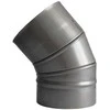 Kaminų alkūnė WADEX 115, D160 mm 45°