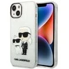 Dėklas Karl Lagerfeld KLHCP14MHNKCTGT IPHONE 14 PLUS / 15 PLUS 6.7 "TRANSPARENT HARDCASE GLITER KARL & CHUPETTE