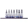KING TONY KOMPLET NASADEK 1/4" TORX Z OTWOREM 7 vnt. 2037 T10 - T40