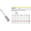 KLINGSPOR FREZ DO METALU HF 100 B FI8,0x19mm TRZPIEŃ 6mm TYP ZYAS, WALCOWY