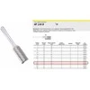 KLINGSPOR FREZ DO METALU HF 100 B FI9,6x19mm TRZPIEŃ 6mm TYP ZYAS, WALCOWY