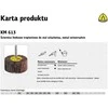 KLINGSPOR ŚCIERNICA LISTKOWA TRZPIENIOWA KM613 40mm x 20mm x 6mm gr. 80
