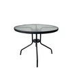 Domoletti Lauko stalas BISTRO ROUND, pilkas, Ø90×70 cm