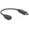 Intracom MANHATTAN didelės spartos USB-C kabelis 0,15 m C vyriškas / Micro-B moteriškas 6 colių. juodas
